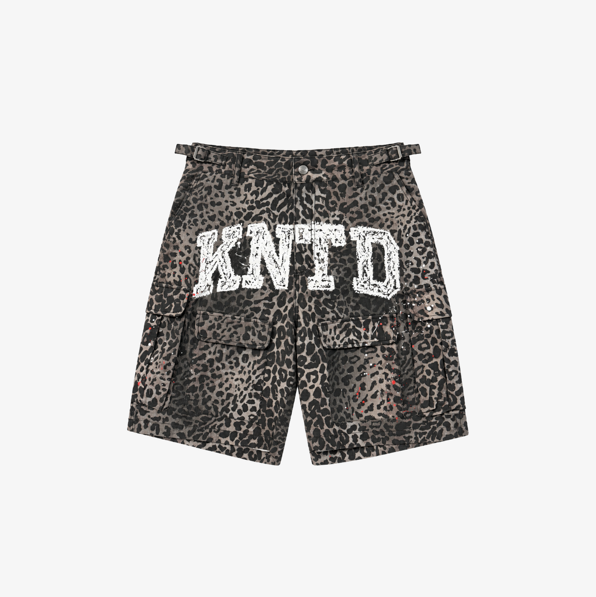 KNTD Leopard Camo Shorts