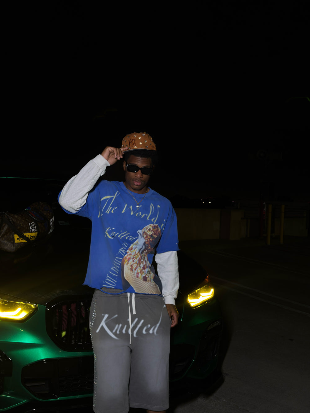 “The World Is Knitted” Heavyweight Layered Tee