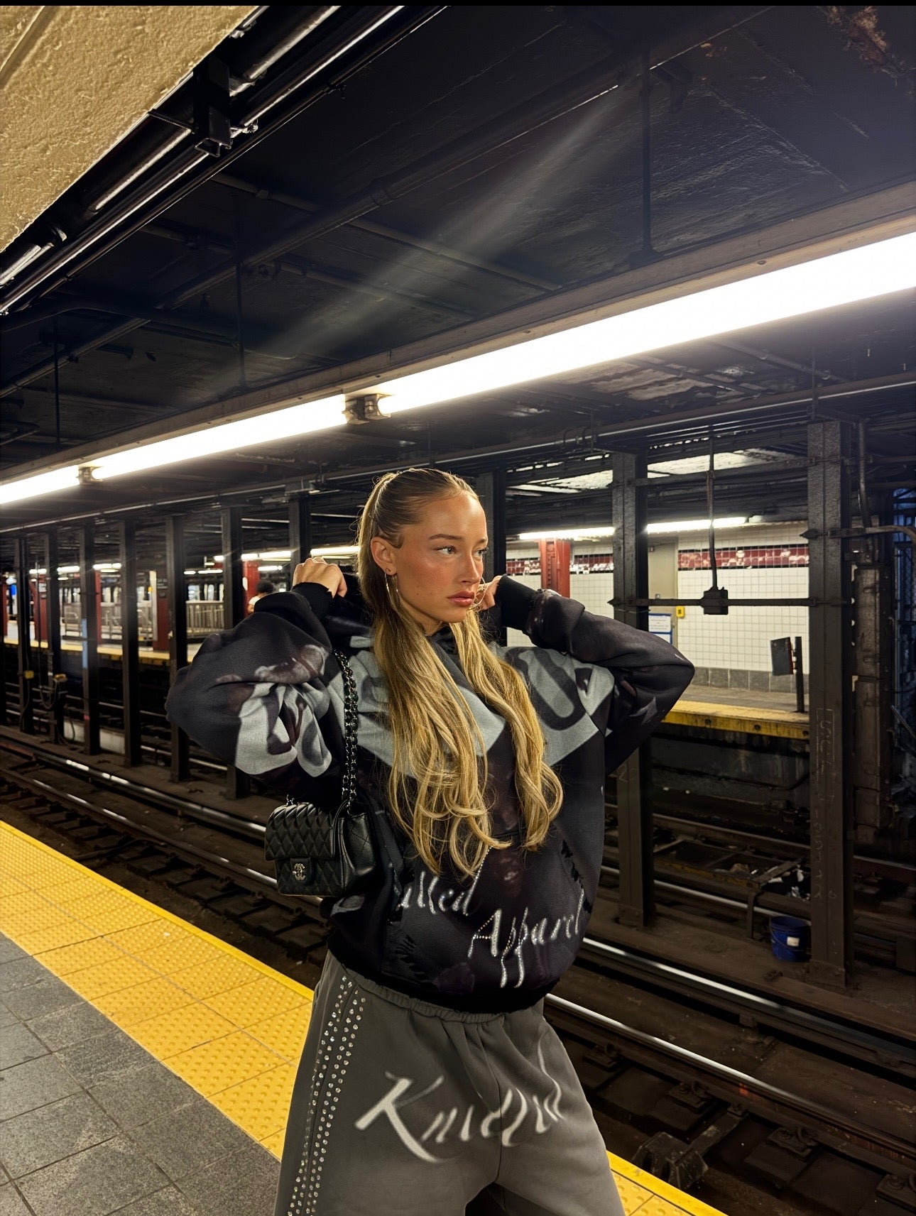 Knitted “Studded Script” Jorts