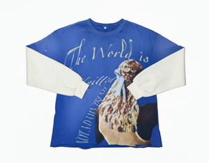 “The World Is Knitted” Heavyweight Layered Tee