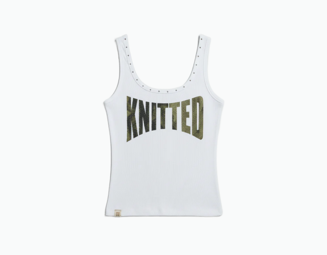 Knitted Heavy Rib Tank Top