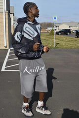 Knitted “Studded Script” Jorts